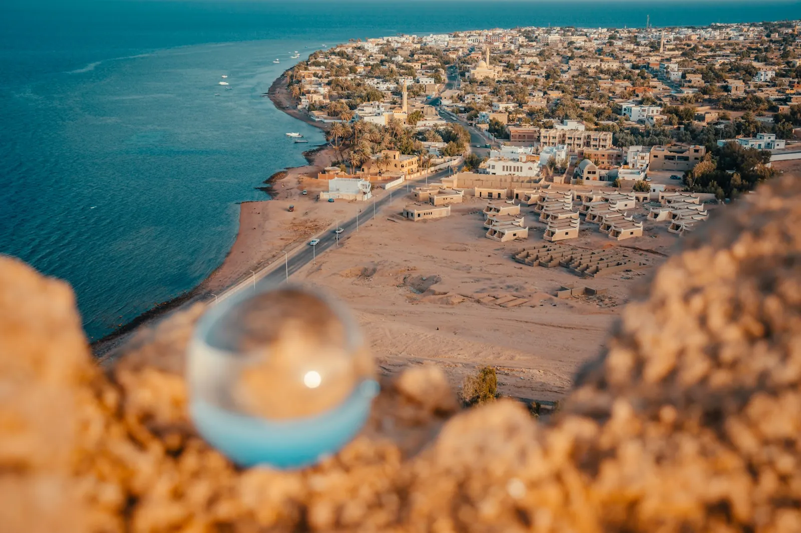 Aerial view of Dahab